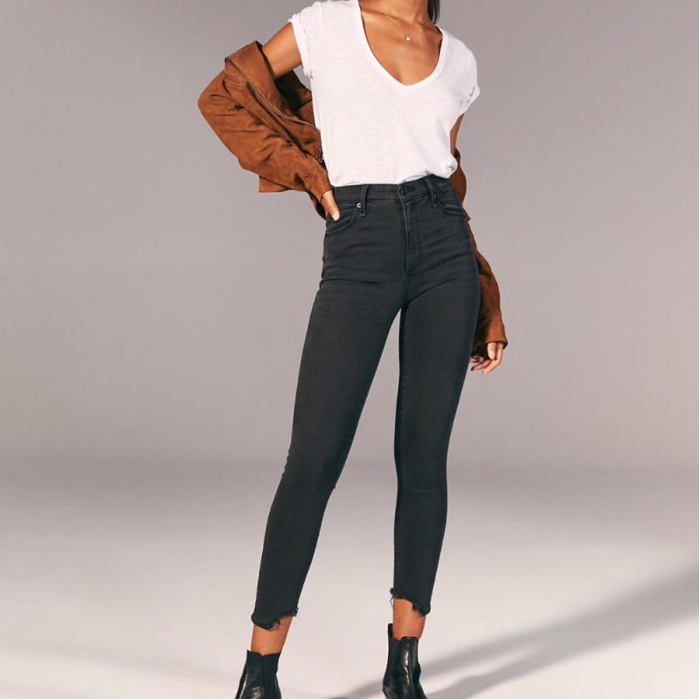 A&F High Rise Skinny Jeans